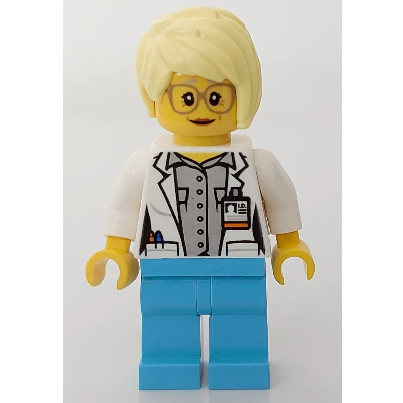 Doctor Mink, Woman, Open White Jacket over Li… — minifigurine LEGO | Brick Broker