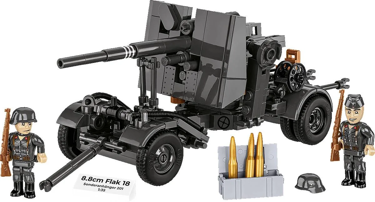 COBI 8.8 cm Flak 18 avec affût (COBI-3140) - prix | Brick Broker