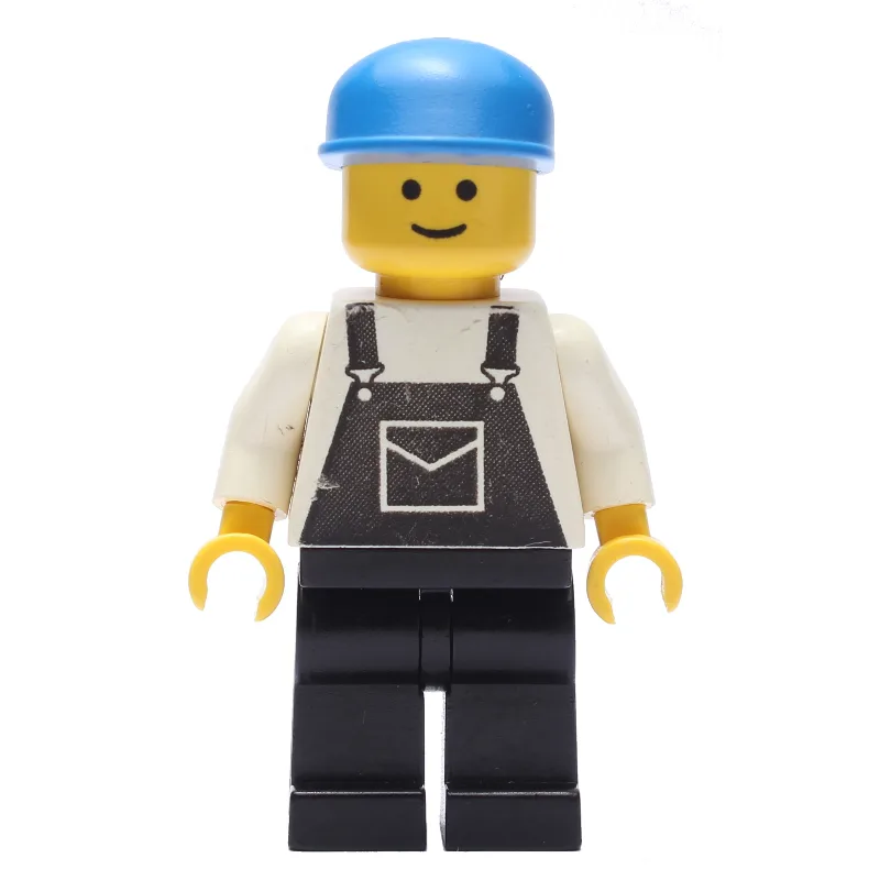 Man, Black Overalls, Blue Cap — dans quels sets LEGO ? (fig-008295) | Brick Broker