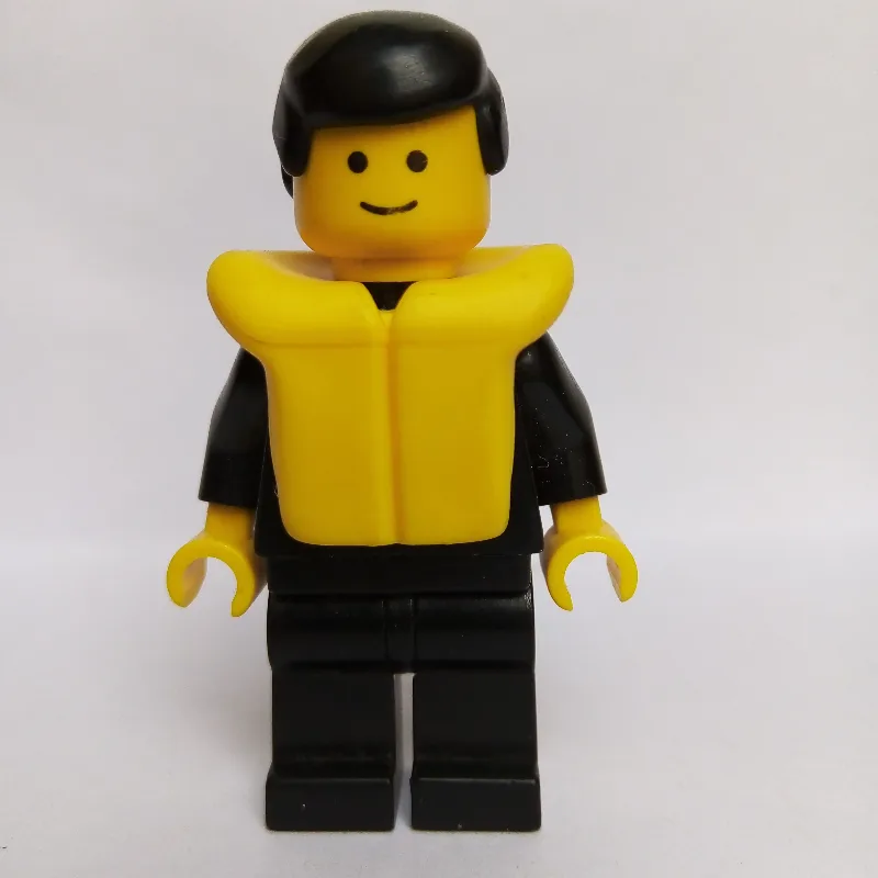 Policeman, Black Suit with Badge, Black Hair,… — minifigurine LEGO | Brick Broker