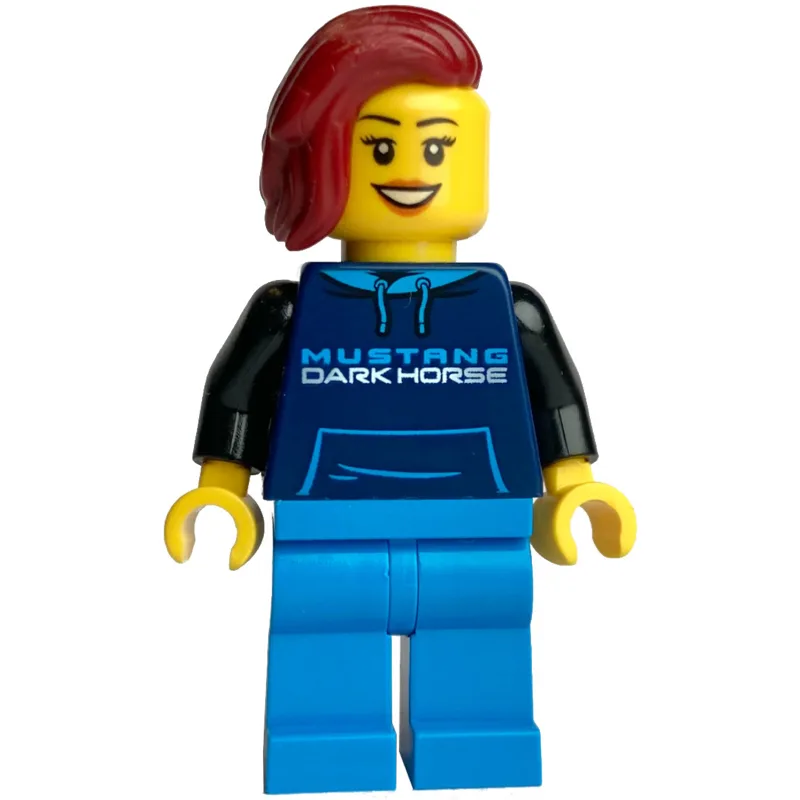 Race Driver - Dark Blue Torso, Dark Azure Leg… — minifigurine LEGO | Brick Broker