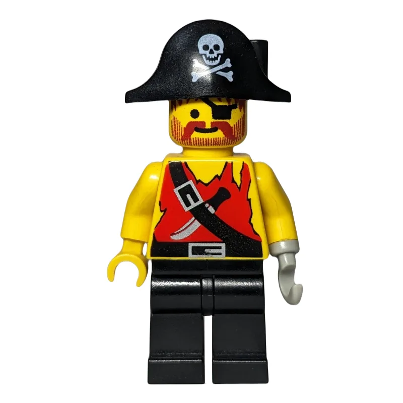 Pirate - Shirt with Knife, Black Legs, Black… — minifigurine LEGO | Brick Broker