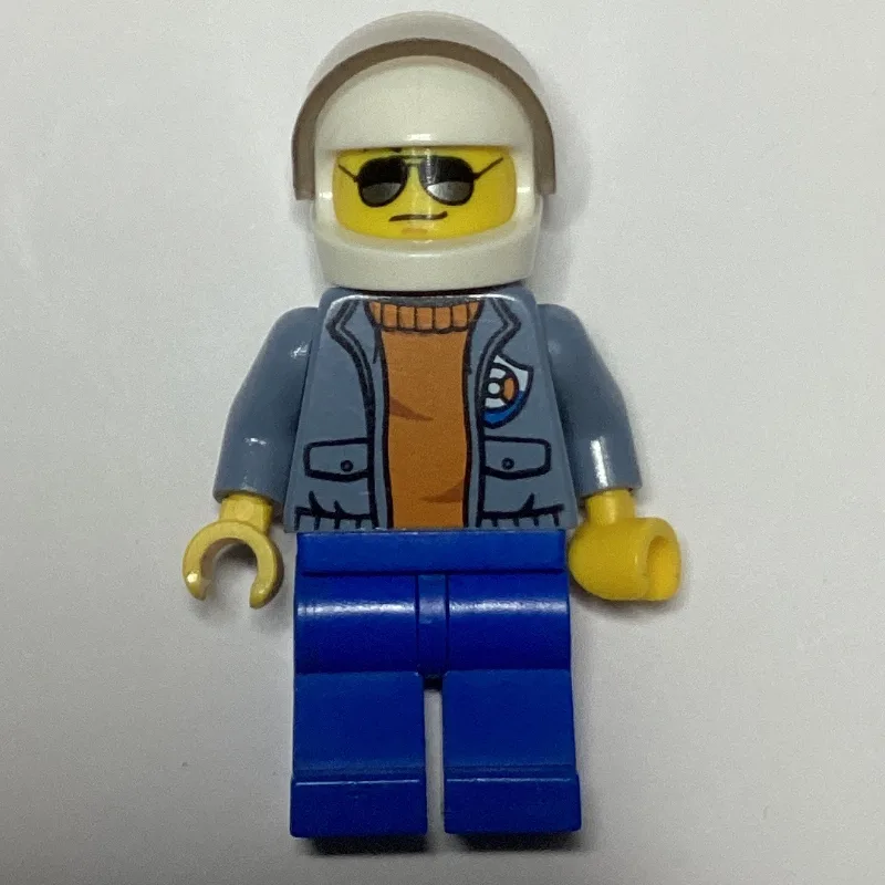 Coast Guard, Open Sand Blue Jacket with Badge… — minifigurine LEGO | Brick Broker