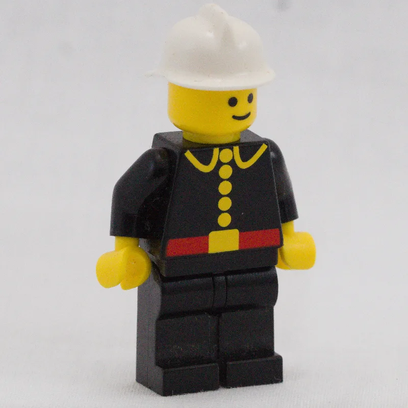 Fireman, Classic, Black Fire Jacket with Red… — minifigurine LEGO | Brick Broker