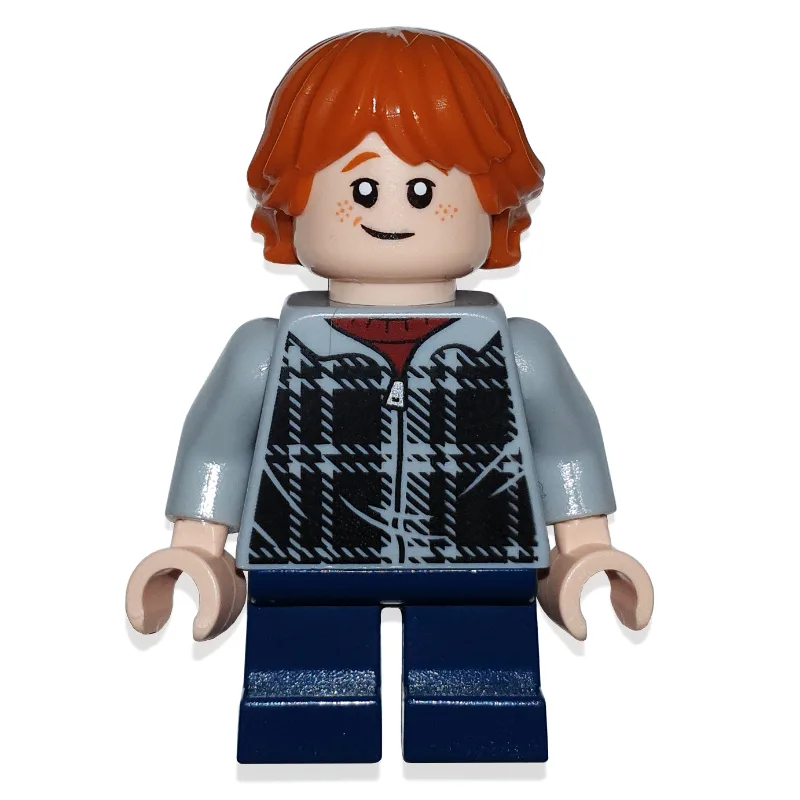 Ron Weasley, Light Bluish Gray Plaid Jacket w… — minifigurine LEGO | Brick Broker