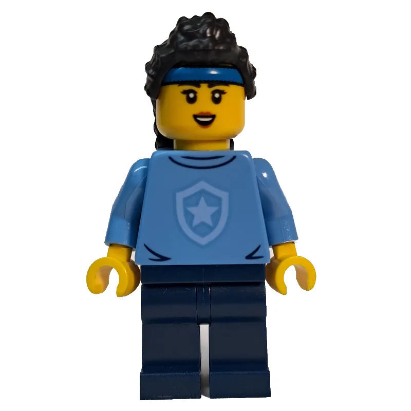Police Officer, Sweater with Police Badge, Bl… — minifigurine LEGO | Brick Broker