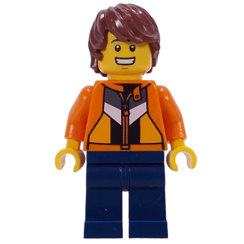 Just Jason, Vlogger, Orange Jacket, Dark Blue… — minifigurine LEGO | Brick Broker
