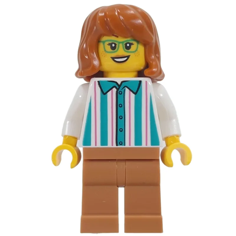 Ice Cream Server, White Shirt, Medium Nougat… — minifigurine LEGO | Brick Broker