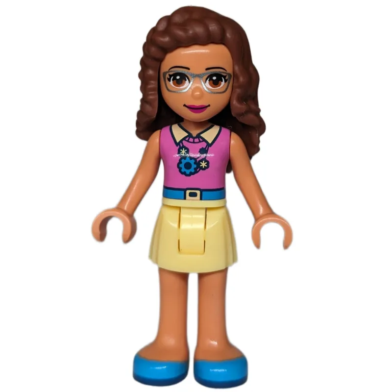 Olivia - Magenta Top, Bright Light Yellow Ski… — minifigurine LEGO | Brick Broker