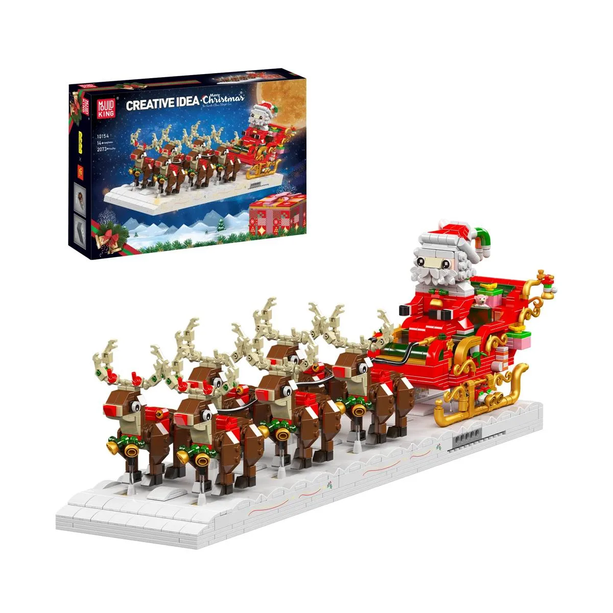 Mould King Voiture du traîneau du Père Noël (MOU-10154) - prix | Brick Broker