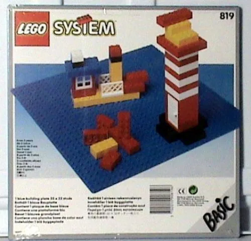 LEGO 819 Plaque Mer Bleue - prix et où acheter | Brick Broker