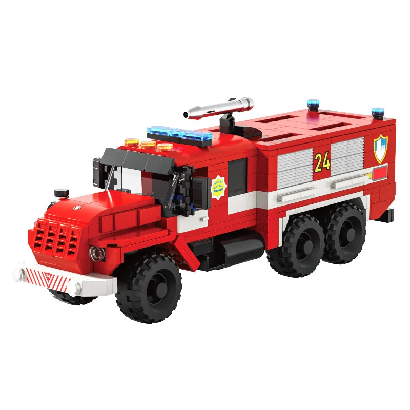 JIESTAR Xbert Vintage 4320 Fire Truck 6x6 Model Kit (JS-66024) - prix | Brick Broker