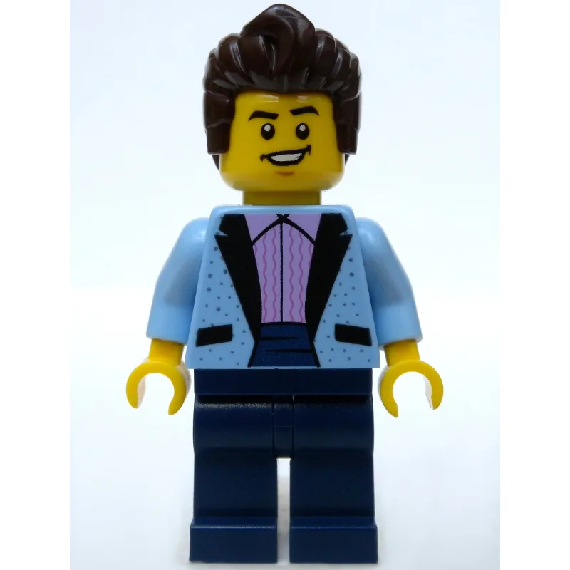 Bright Light Blue Torso, Dark Blue Legs, Dark… — minifigurine LEGO | Brick Broker