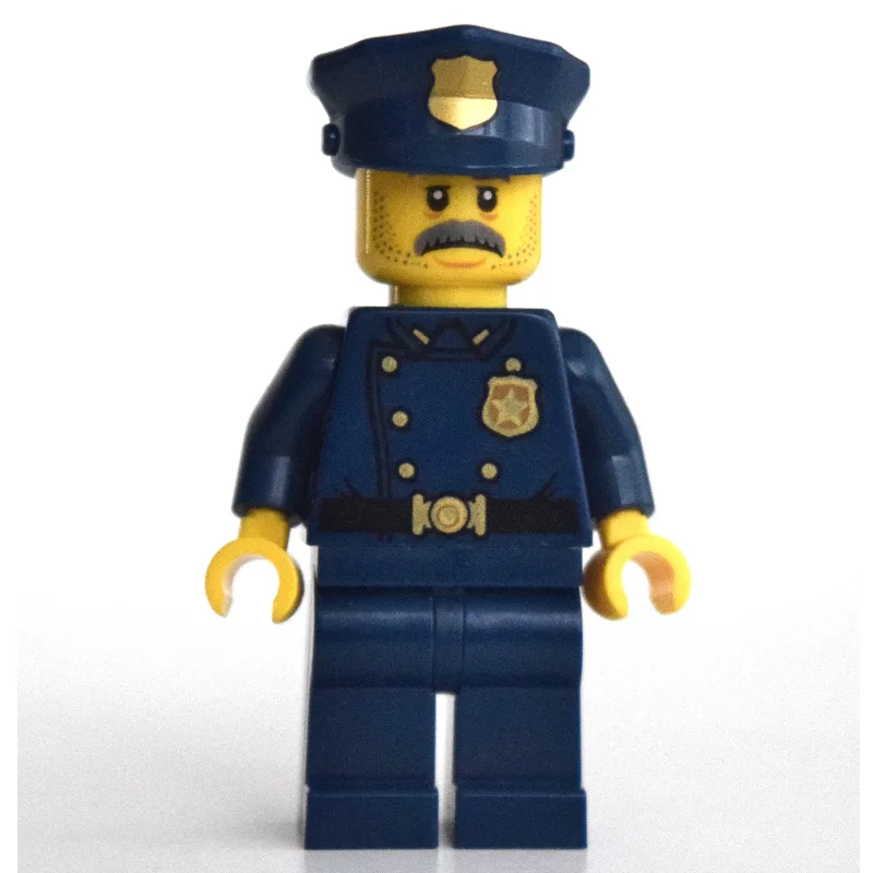 Policeman, Dark Blue Suit with Large Lapels a… — minifigurine LEGO | Brick Broker