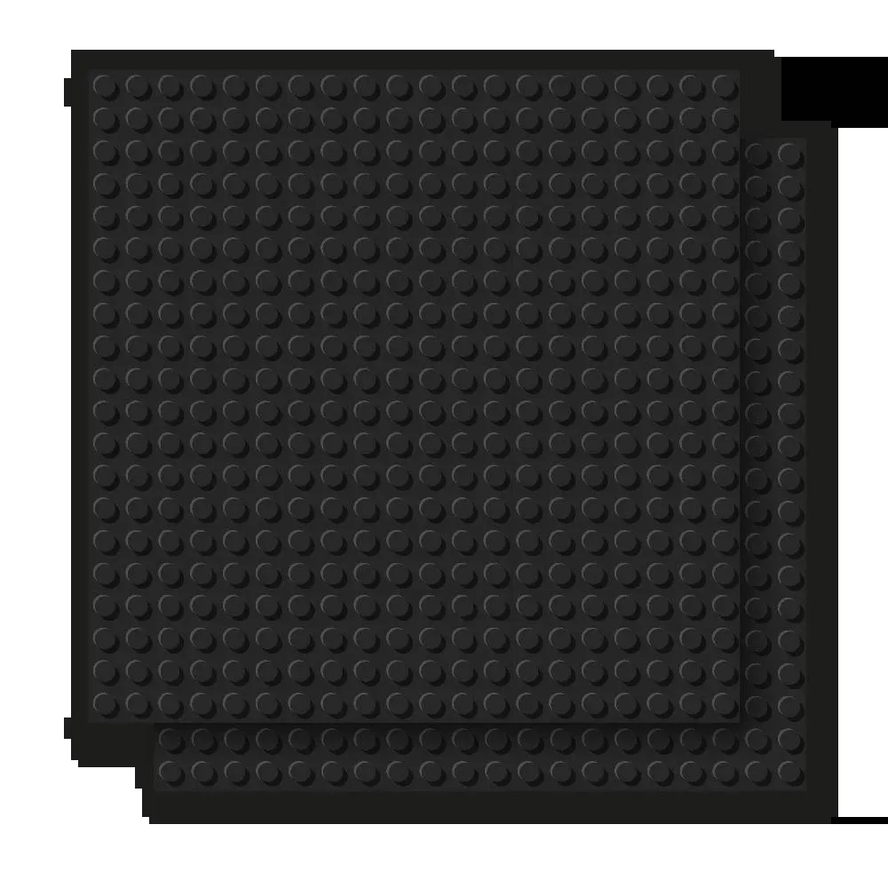 BRIXIES Plaque de base noire 20 x 20 tenons (BRIXIES-225.018) - prix | Brick Broker