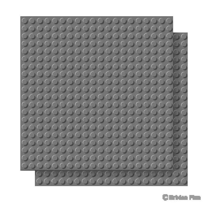 BRIXIES Plaque de base gris foncé 20 x 20 tenons (BRIXIES-225.017) - prix | Brick Broker