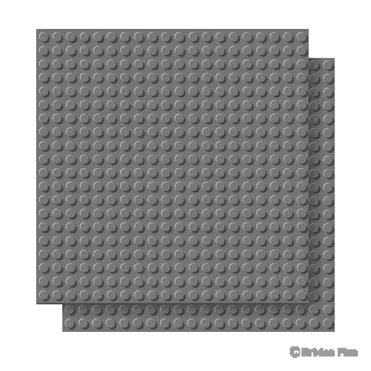 BRIXIES Plaque de base gris foncé 20 x 20 tenons (BRIXIES-225.017) - prix | Brick Broker