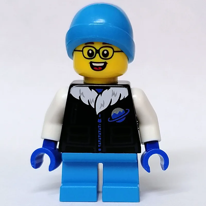 Kid - Black Torso, Dark Azure Legs, Dark Azur… — minifigurine LEGO | Brick Broker