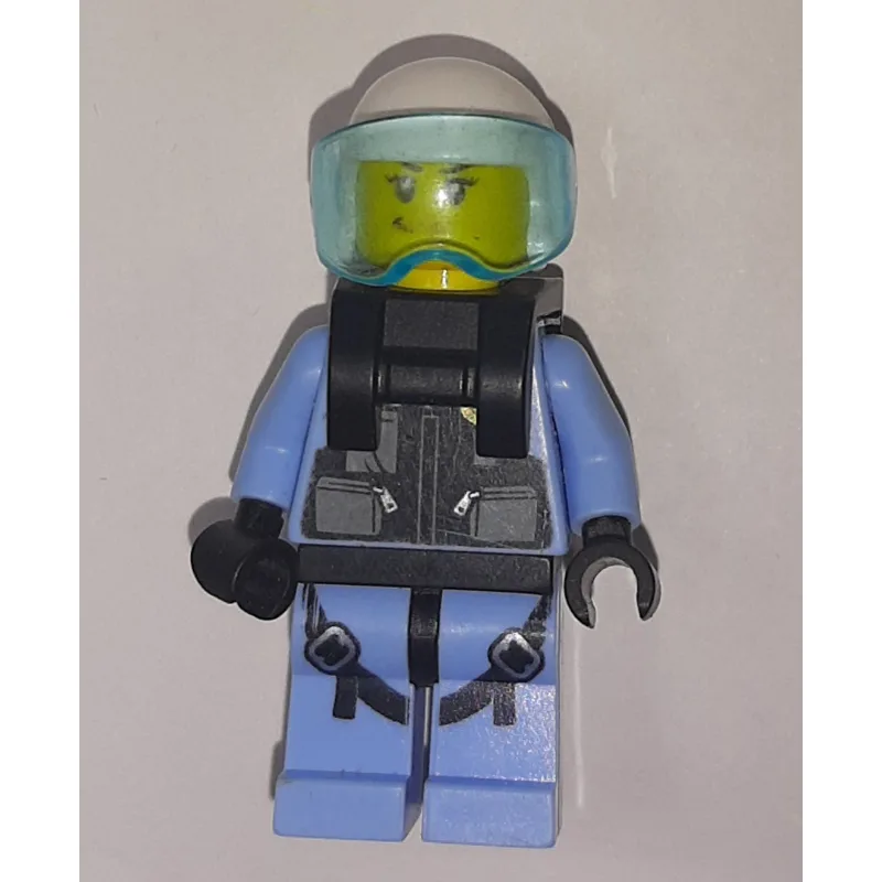 Policewoman, Black Vest with Badge and Pouche… — minifigurine LEGO | Brick Broker