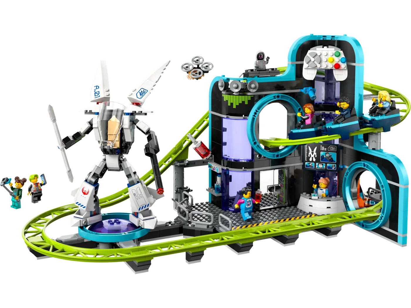 LEGO 60421 Le parc de montagnes russes du monde des robots - prix | Brick Broker