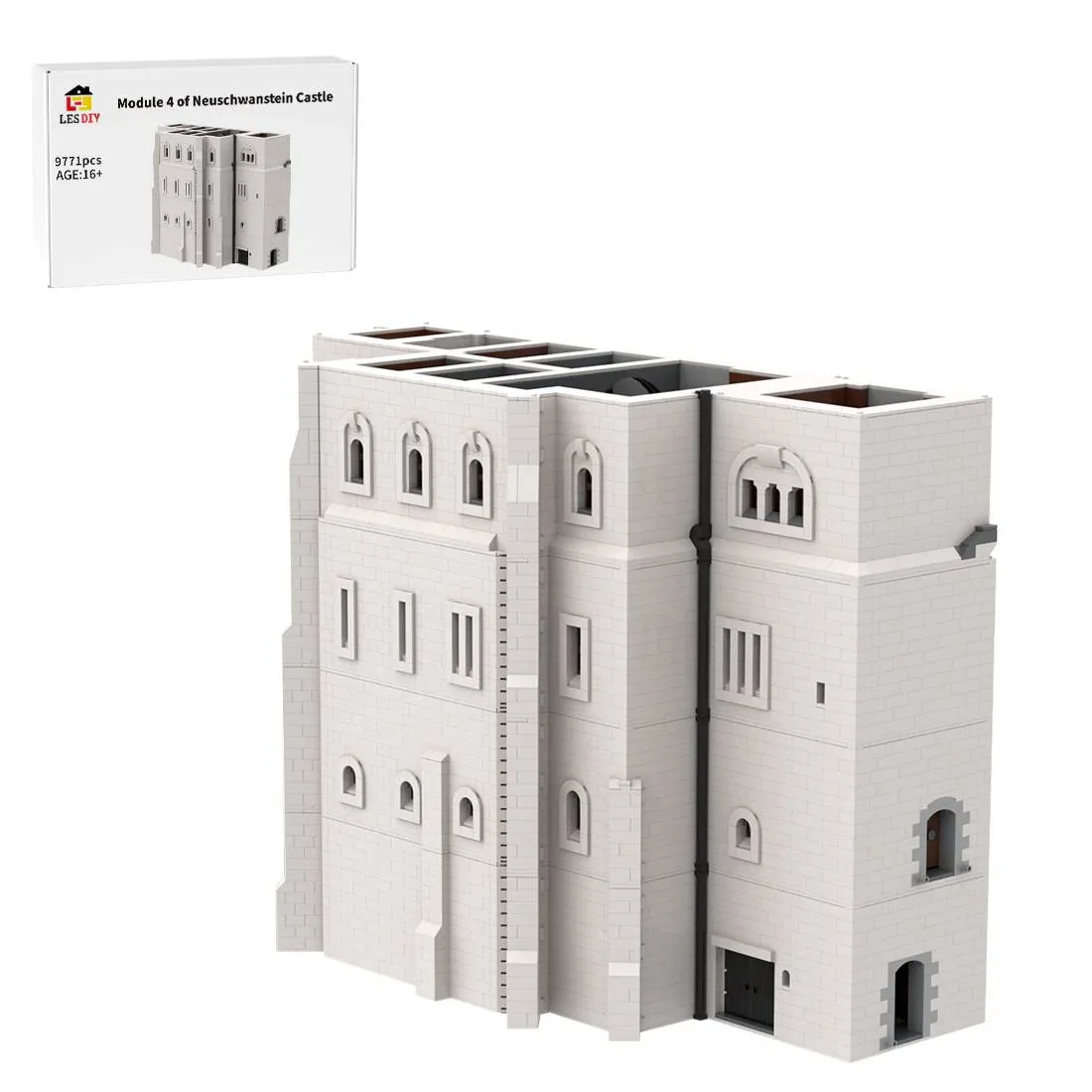 LesDiy Modules 1 à 4 du premier étage du château de Neuschwanstein - Module 4 (LESDIY-3600650) - prix | Brick Broker