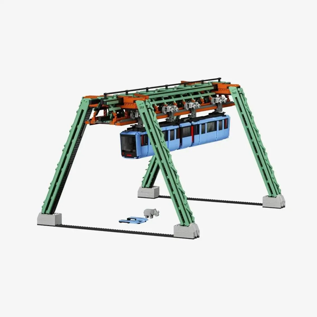 BlueBrixx Monorail suspendu de Wuppertal (BB-108474) - prix | Brick Broker