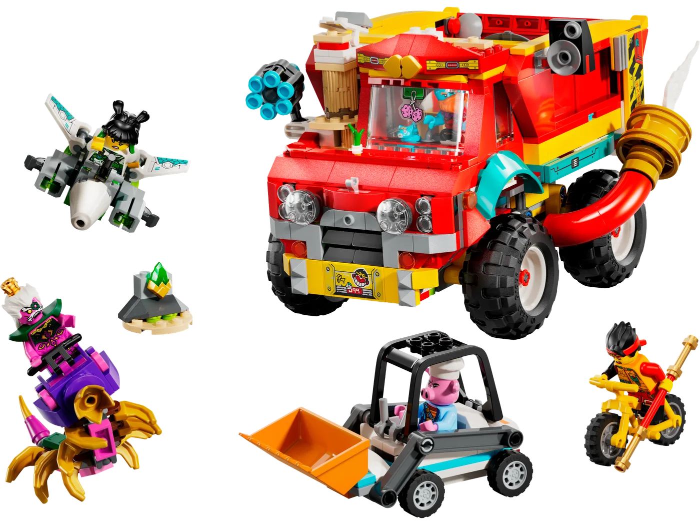 LEGO 80055 Le Camion Puissant de l'Équipe de Monkie Kid - prix | Brick Broker