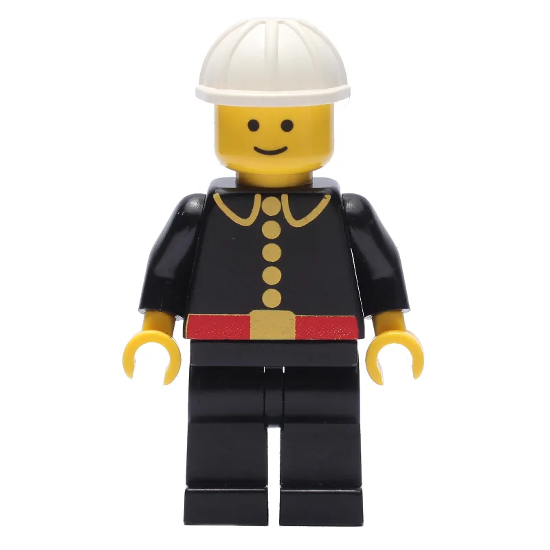 Fireman, Classic, Black Fire Jacket with Red… — minifigurine LEGO | Brick Broker