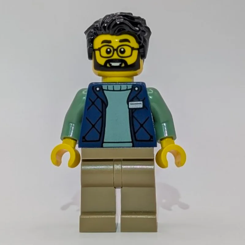 LEGO Employee, Dark Blue Torso, Dark Tan Legs… — minifigurine LEGO | Brick Broker