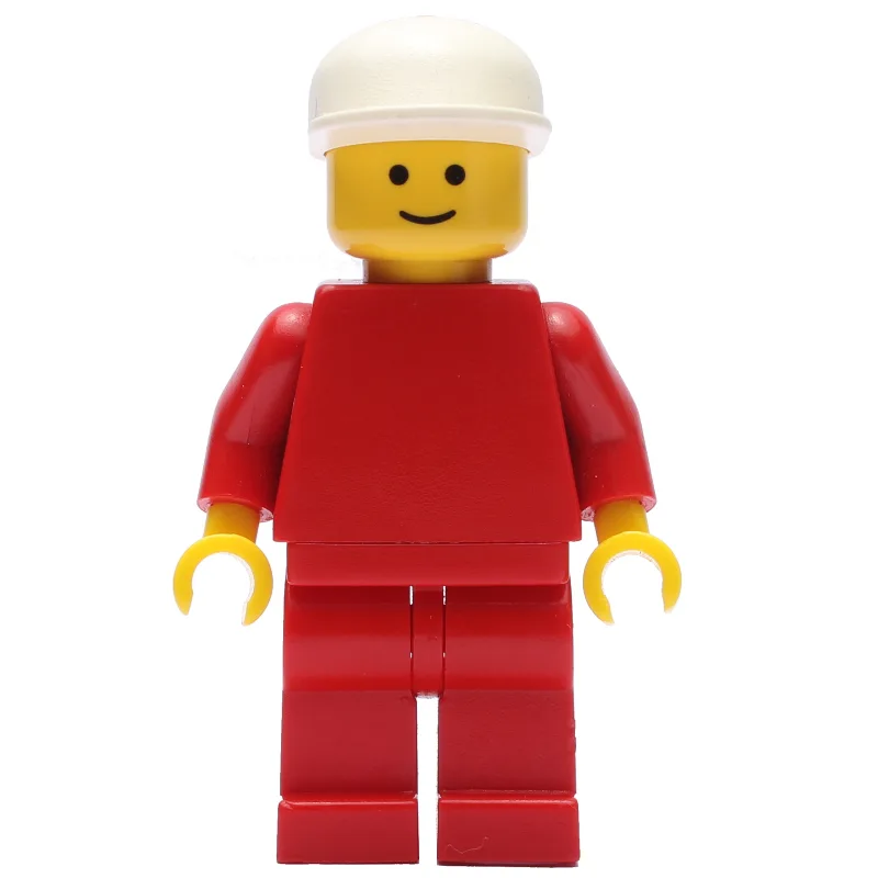 Man, Plain Red, White Cap — dans quels sets LEGO ? (fig-000209) | Brick Broker