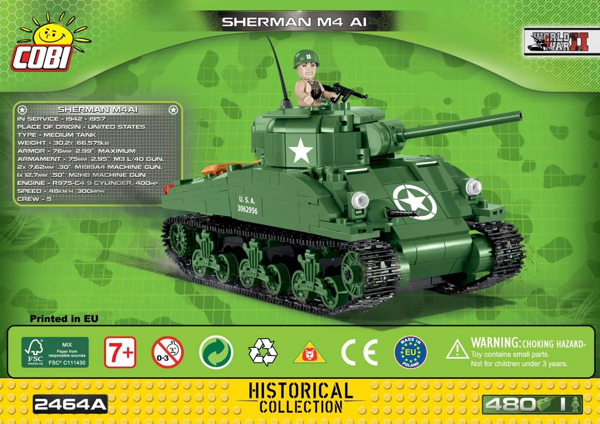 COBI Sherman M4A1 (COBI-2464) - prix et où acheter | Brick Broker
