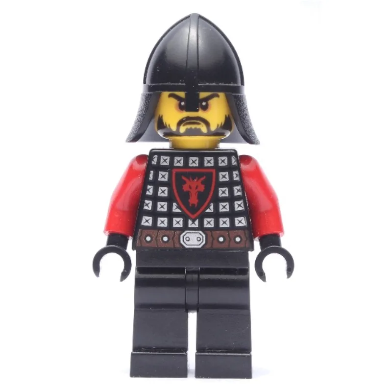 Dragon Knight, Red, Helmet, Beard, Brown Belt — minifigurine LEGO | Brick Broker