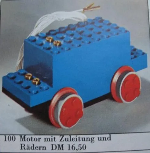 LEGO 100 Moteur 4,5V avec roues (version grande) - prix | Brick Broker