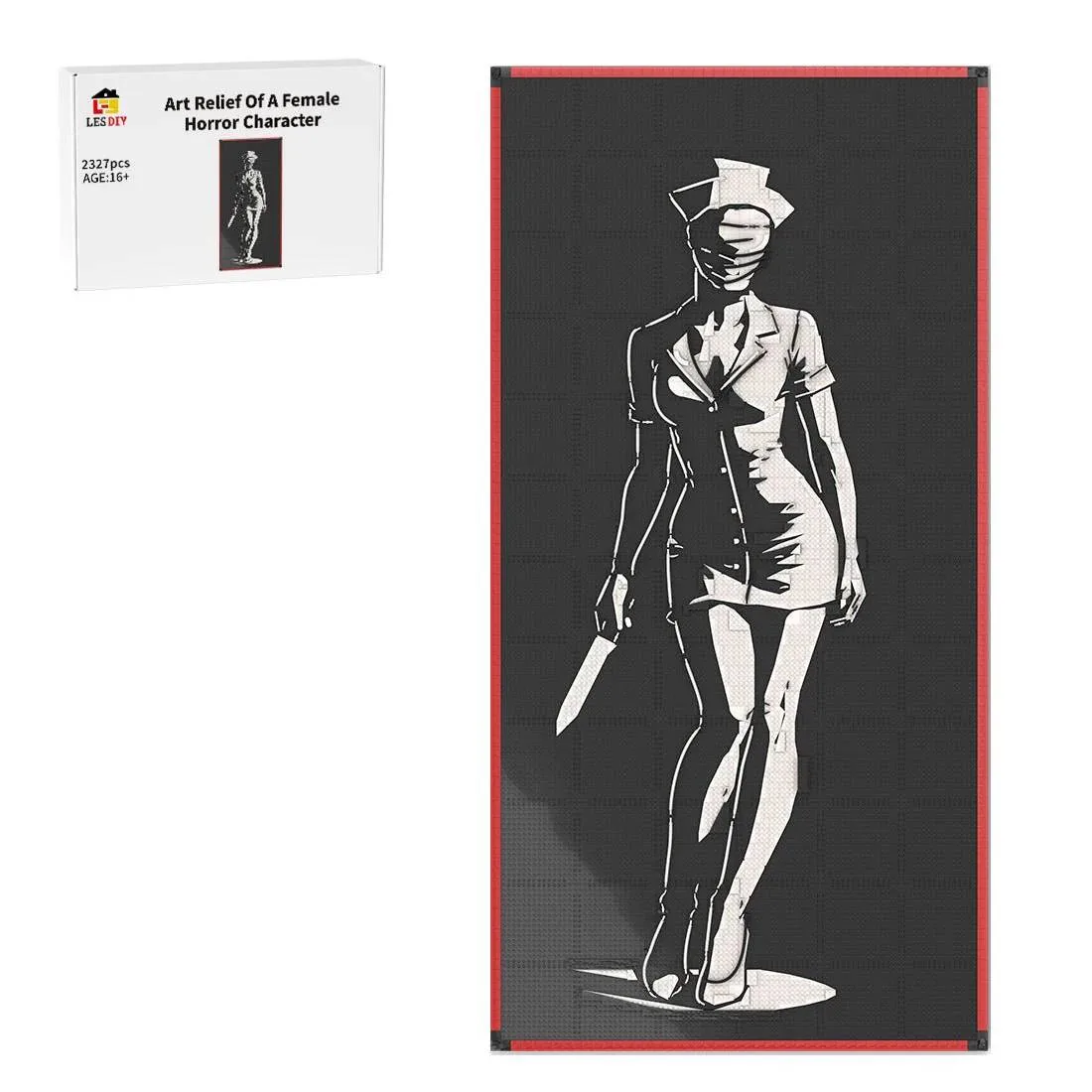 LesDiy Relief artistique d'un personnage féminin d'horreur (LESDIY-3675420) - prix | Brick Broker