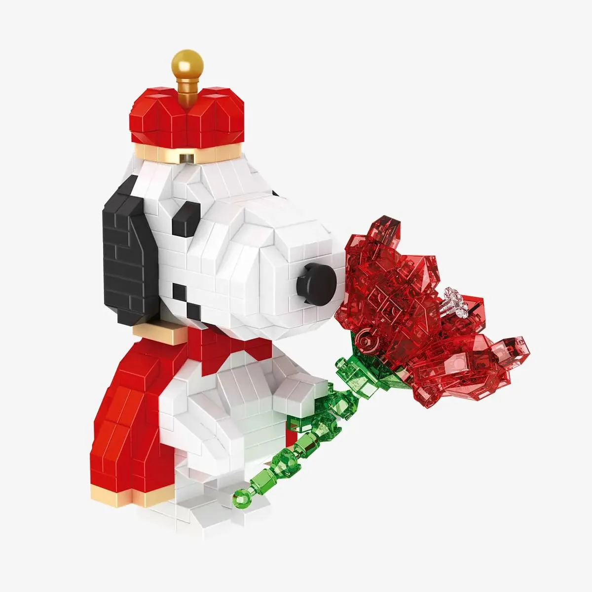 BlueBrixx Peanuts Snoopy envoie des fleurs (BB-108619) - prix | Brick Broker