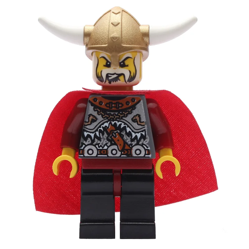 Viking King - Armour, Black Legs, Red Cape — minifigurine LEGO | Brick Broker