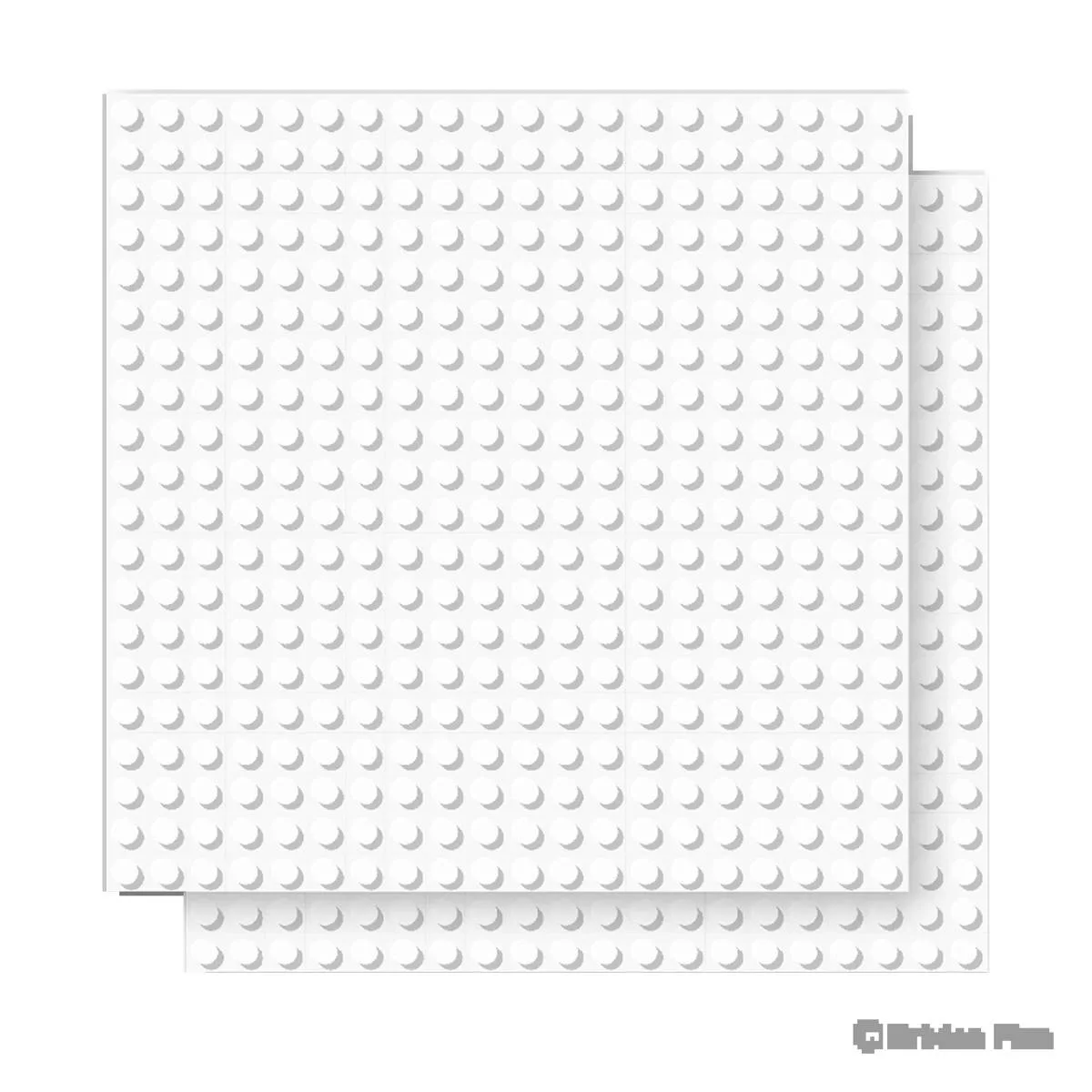 BRIXIES Plaques de puzzle imprimées personnalisées Blanc 20 x 20 cm (BRIXIES-225.019) - prix | Brick Broker