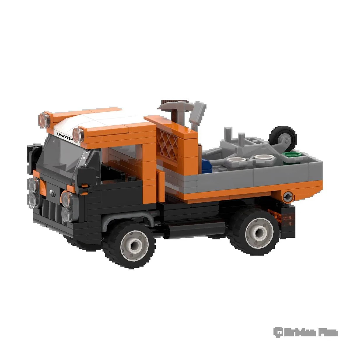 BRIXIES Lindner Uni Trac Kommunal orange (BRIXIES-222.807) - prix | Brick Broker