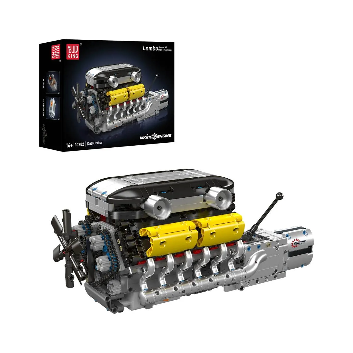 Mould King Moteur V12 Supercar + Transmission (MOU-10202) - prix | Brick Broker
