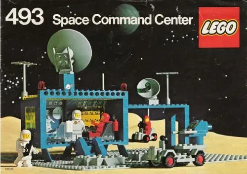 LEGO 493 Centre de commandement spatial (version plaque plate) - prix | Brick Broker