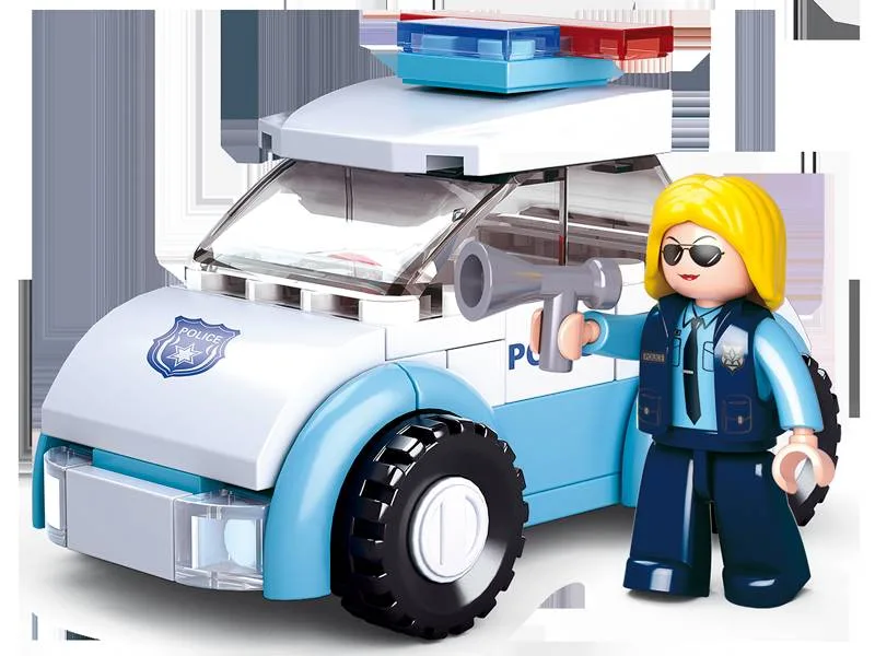 Sluban Femme policière avec voiture de police (SLB-M38-B0600B) - prix | Brick Broker