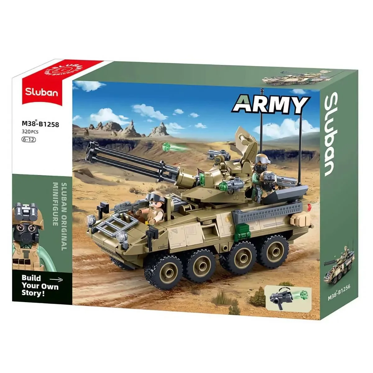 Sluban Char de l'armée OEF Stryker ADS (SLB-M38-B1258) - prix | Brick Broker