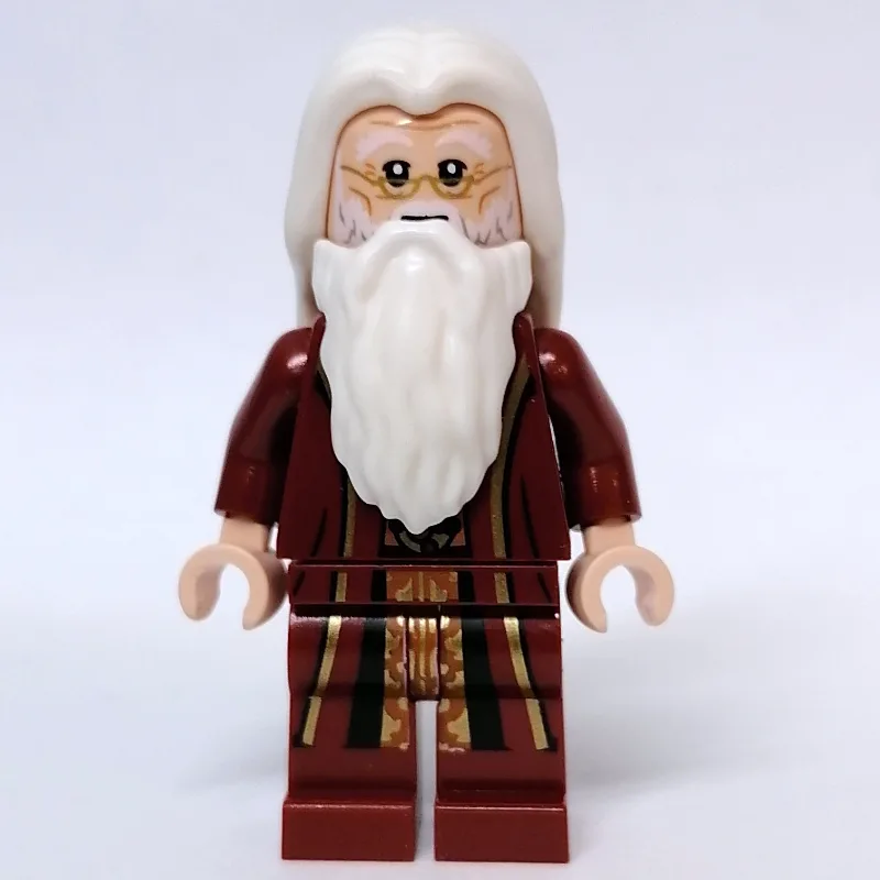 Albus Dumbledore, Dark Red Robes, White Hair… — minifigurine LEGO | Brick Broker
