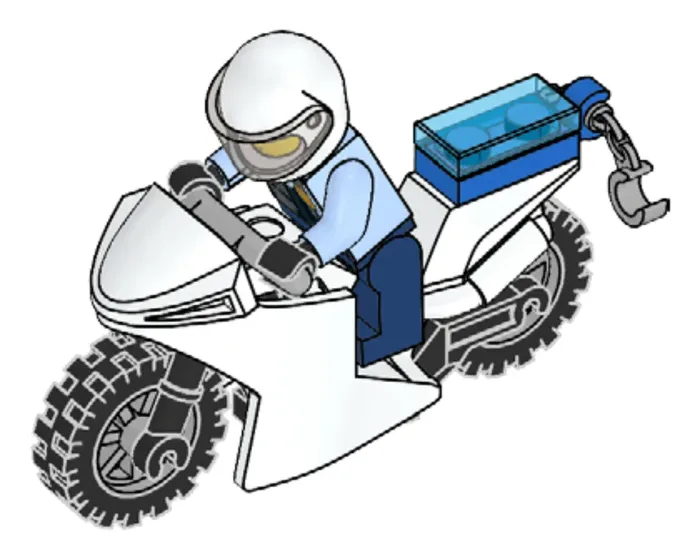 LEGO 952001 Policier et Moto - prix et où acheter | Brick Broker