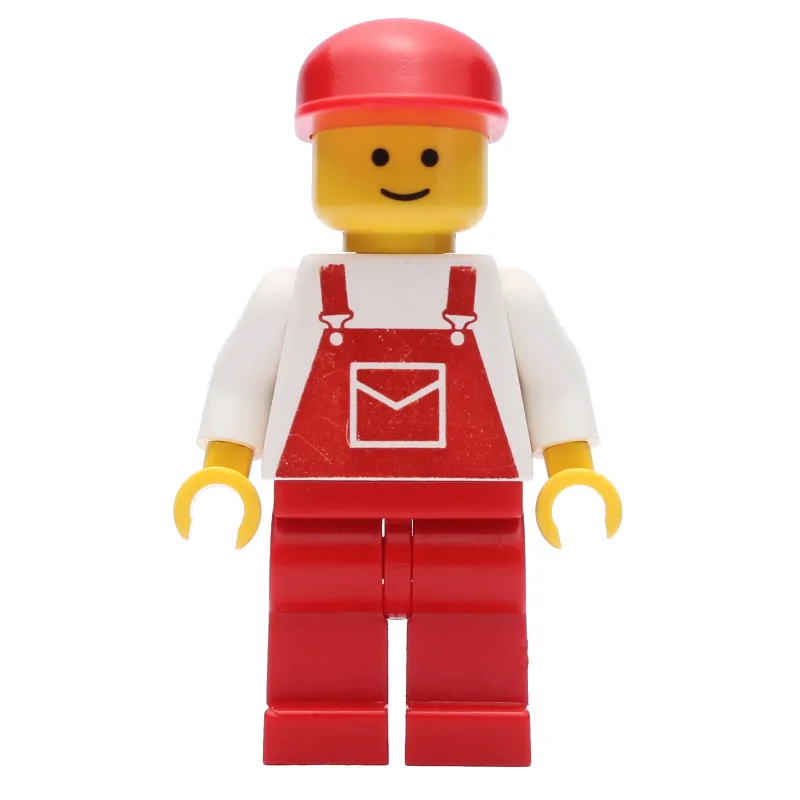 Man - White Torso, Red Overall, Red Cap (3626… — minifigurine LEGO | Brick Broker