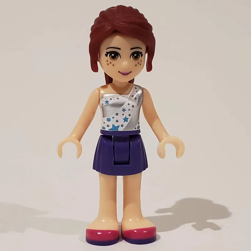Tina - White/Silver Top, Dark Purple Skirt — minifigurine LEGO | Brick Broker