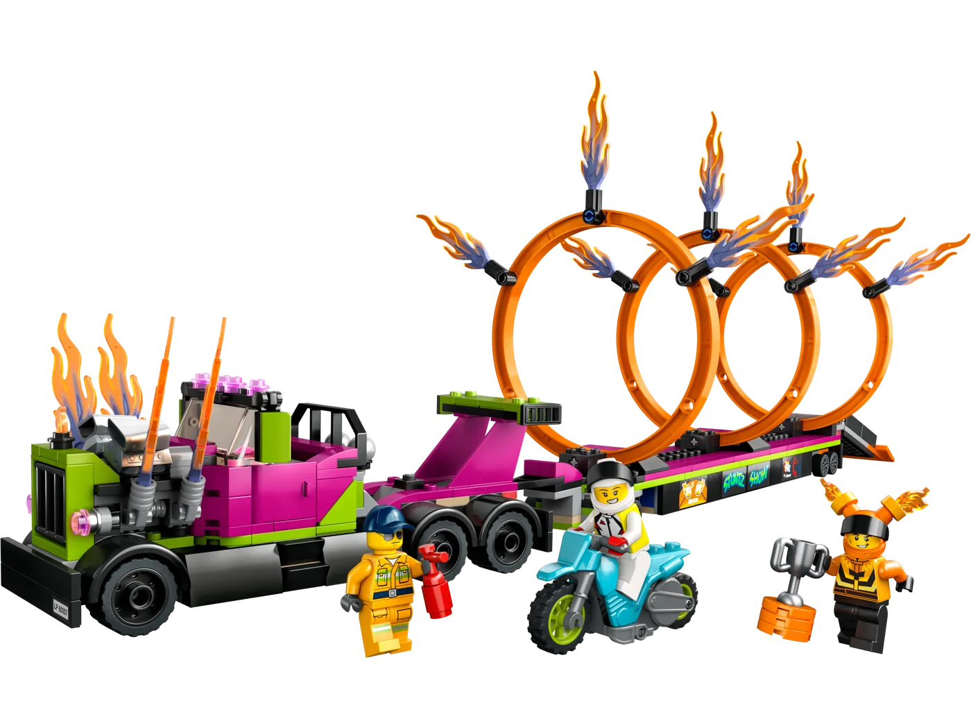 LEGO 60357 Camion de cascade et défi de l'anneau de feu - prix | Brick Broker