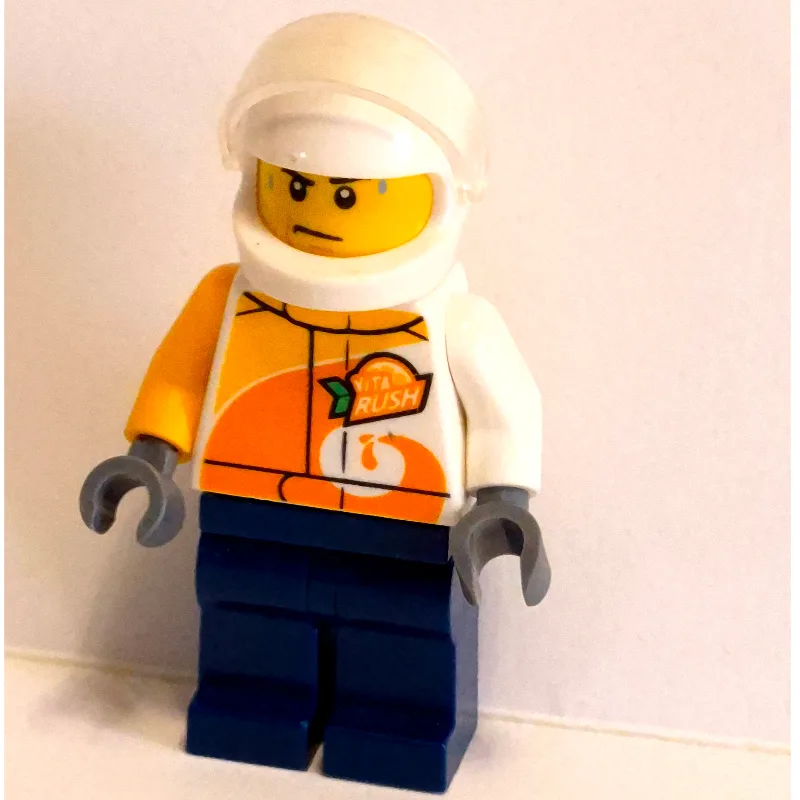Pilot - White Torso, Dark Blue Legs, White He… — minifigurine LEGO | Brick Broker