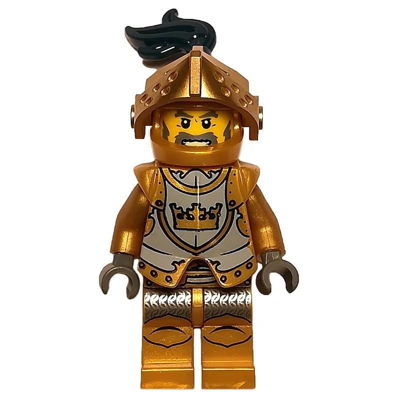 Knight, Gold, Armor, Helmet with Visor and Da… — minifigurine LEGO | Brick Broker
