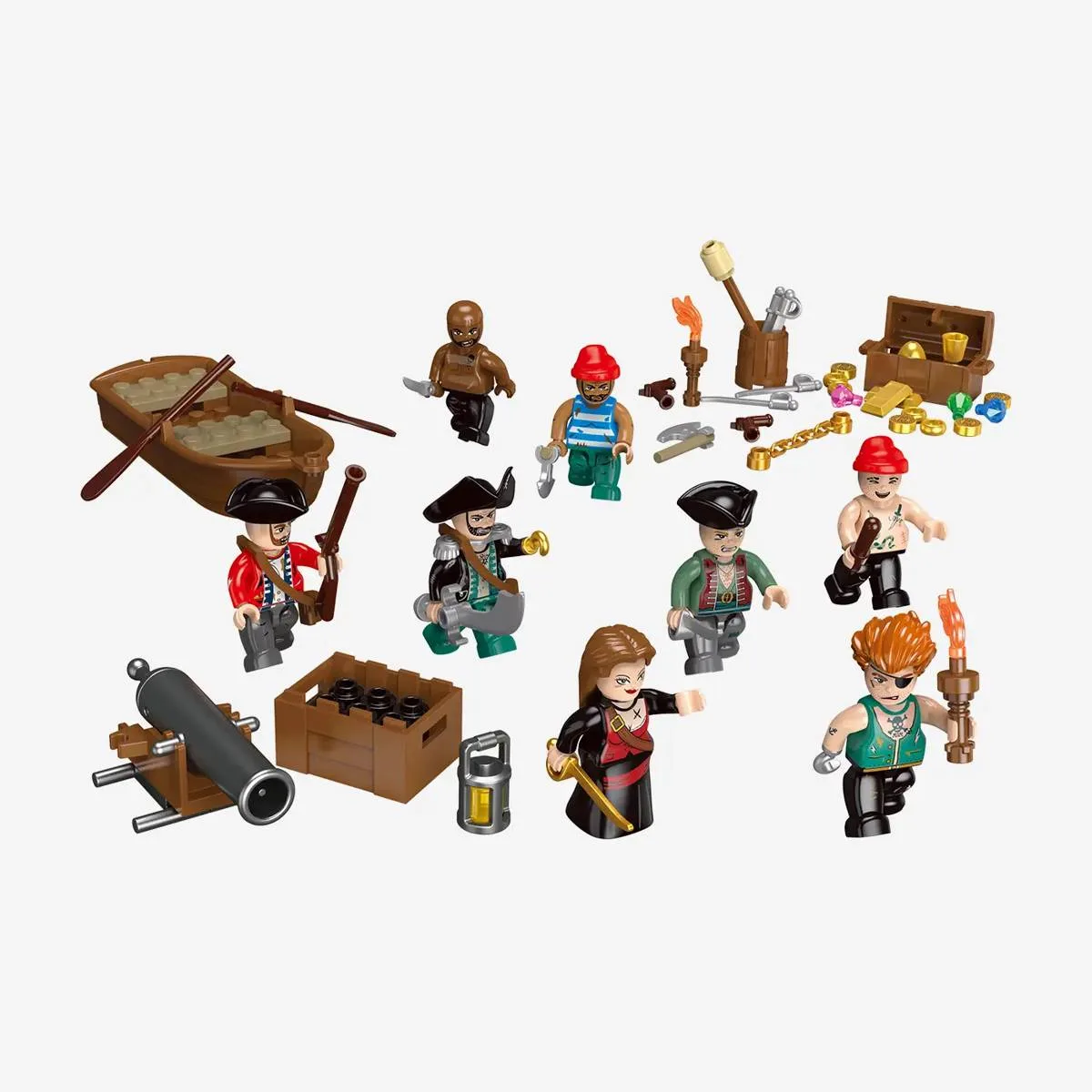 BlueBrixx Pack de figurines Pirates - Pirates (BB-109699) - prix | Brick Broker